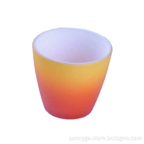 Matte Painted Colored Glass Holders
